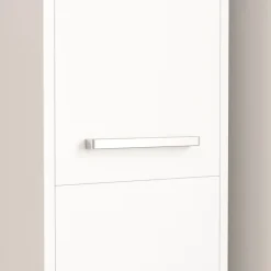 Regał Szafka Biała Nowoczesna Stojąca Słupek Wysoki Loft 3 Drzwi 170 Cm