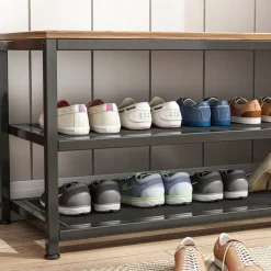 Regał szafka na buty siedziskiem duża półka industrialna loft retro 73 cm