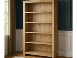Regał z litego drewna MADISON, kolor dębowy