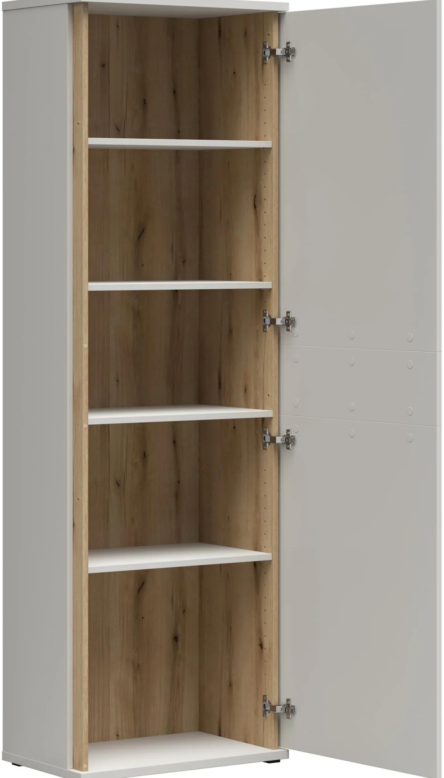 Regał Antonio 61 cm z drzwiami kaszmir/dąb coast evoke