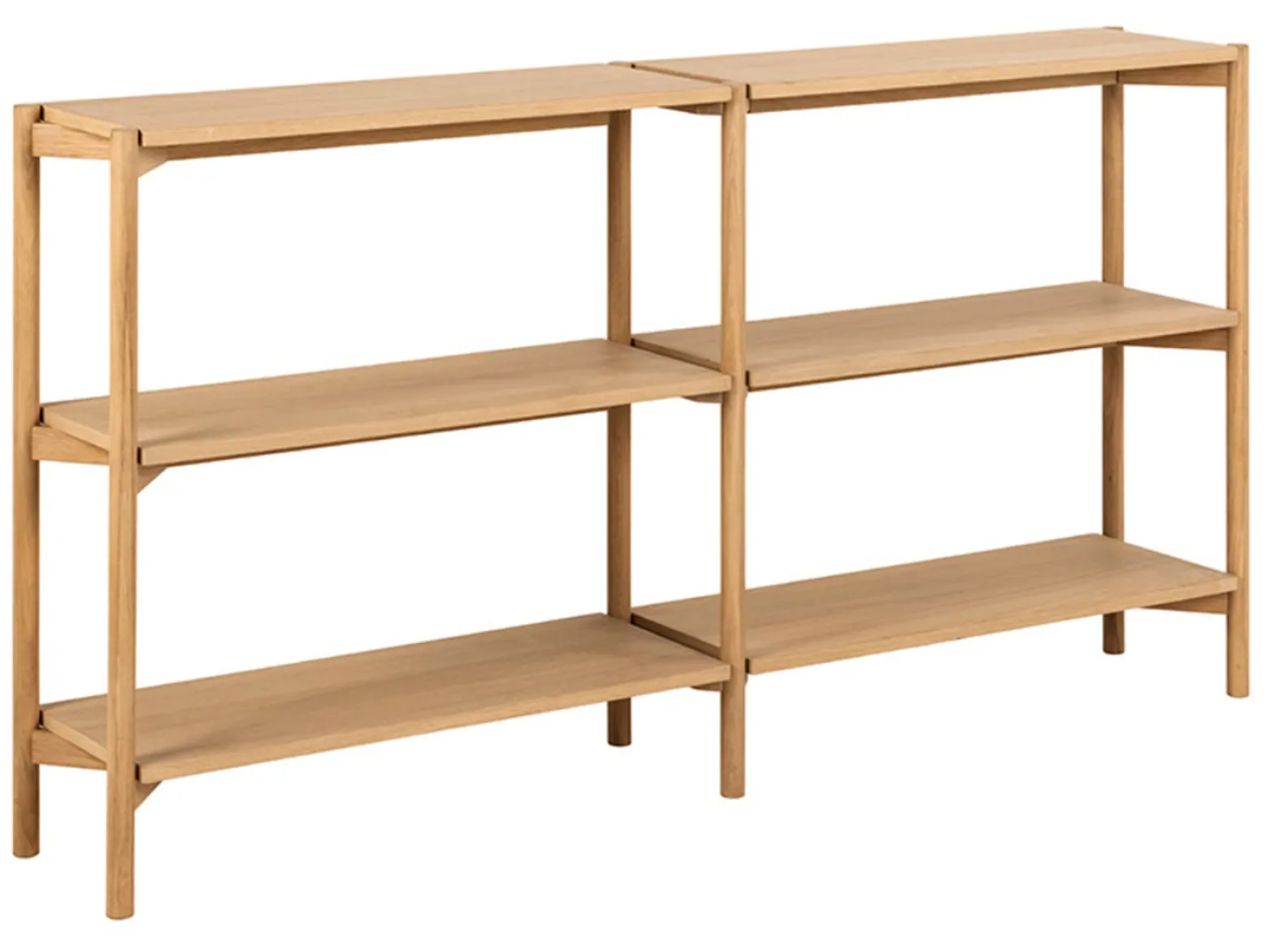 Regał Braidwood 169 cm z półkami dąb