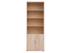 Regał Brw Office 79 cm z 2 drzwiami i 4 półkami dąb sonoma