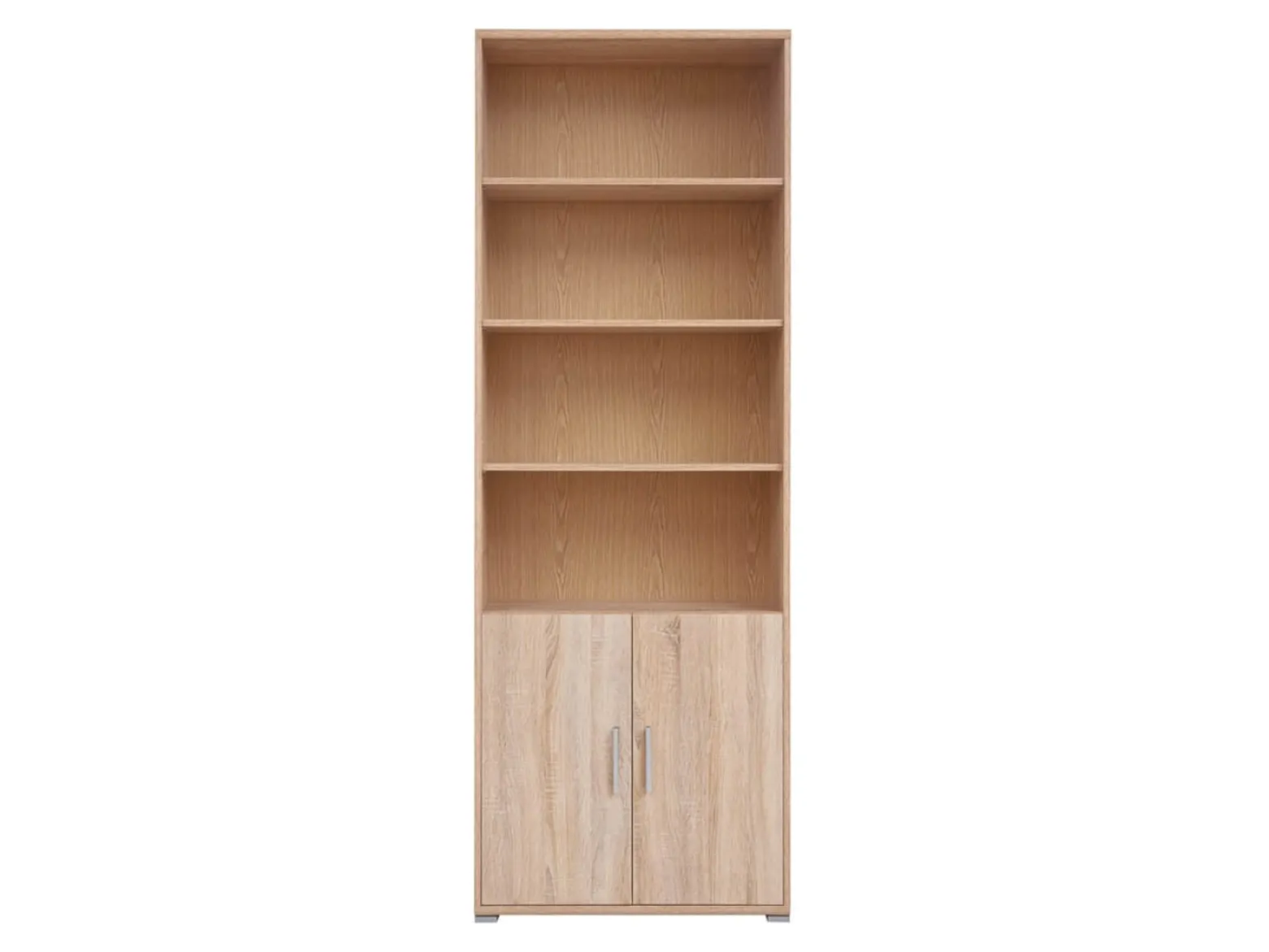 Regał Brw Office 79 cm z 2 drzwiami i 4 półkami dąb sonoma