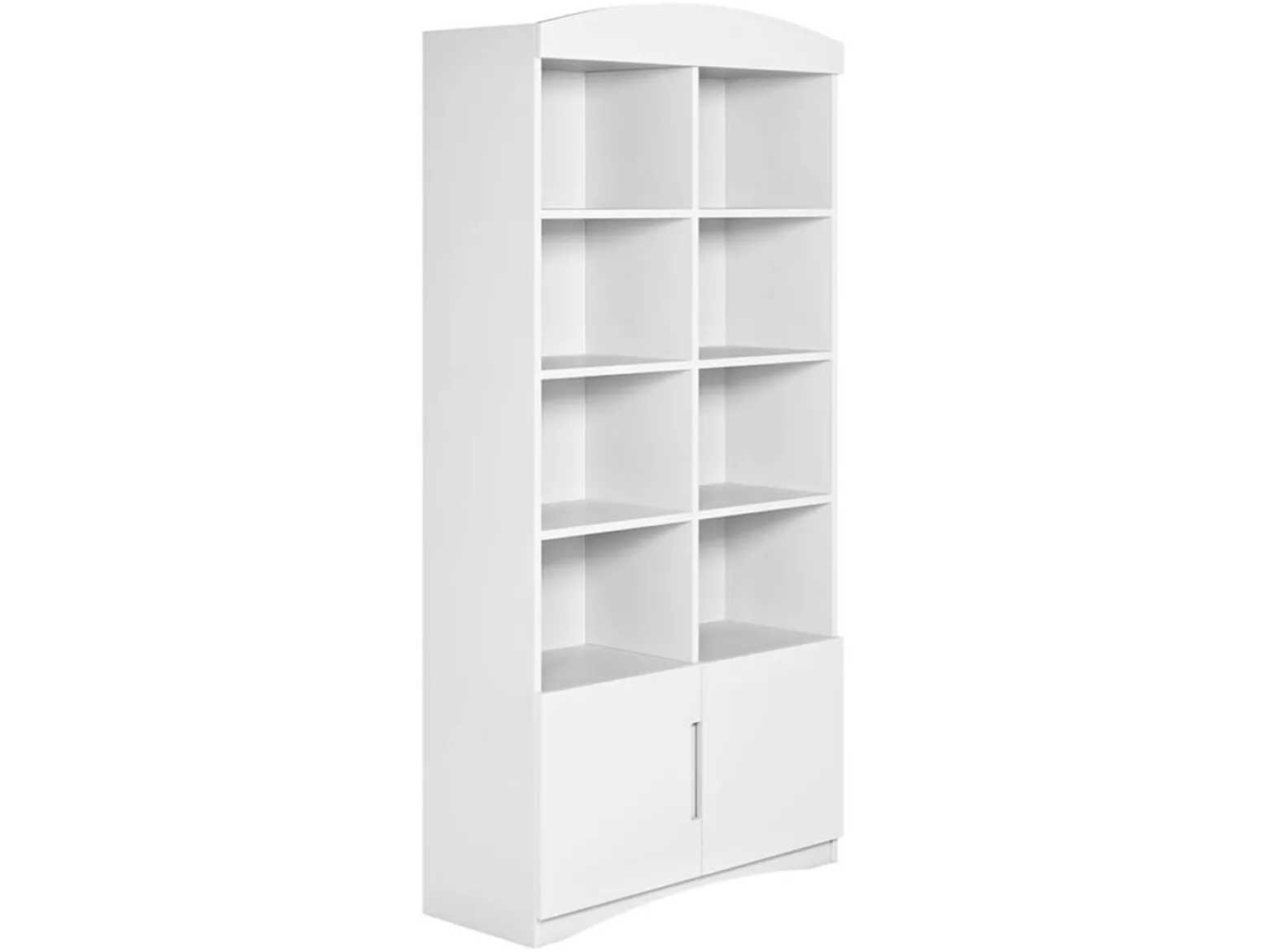 Regał Classic 90 cm z 2 drzwiami i 8 półkami biały