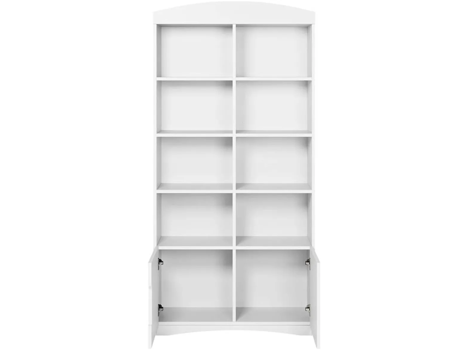 Regał Classic 90 cm z 2 drzwiami i 8 półkami biały