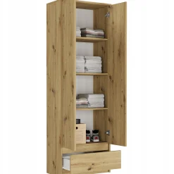 Regał 60 cm szafa 2 drzwi 1 szuflada FRAMIRE B-4 artisan