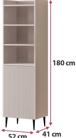 Regał do salonu 52 cm ASPERO kaszmir