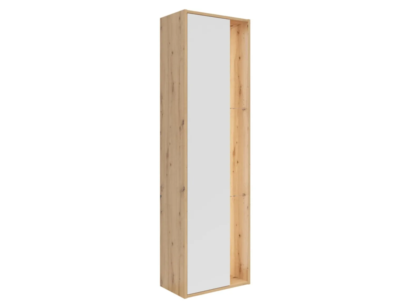 Regał Gap 52 cm z drzwiami i 3 półkami dąb artisan/biały
