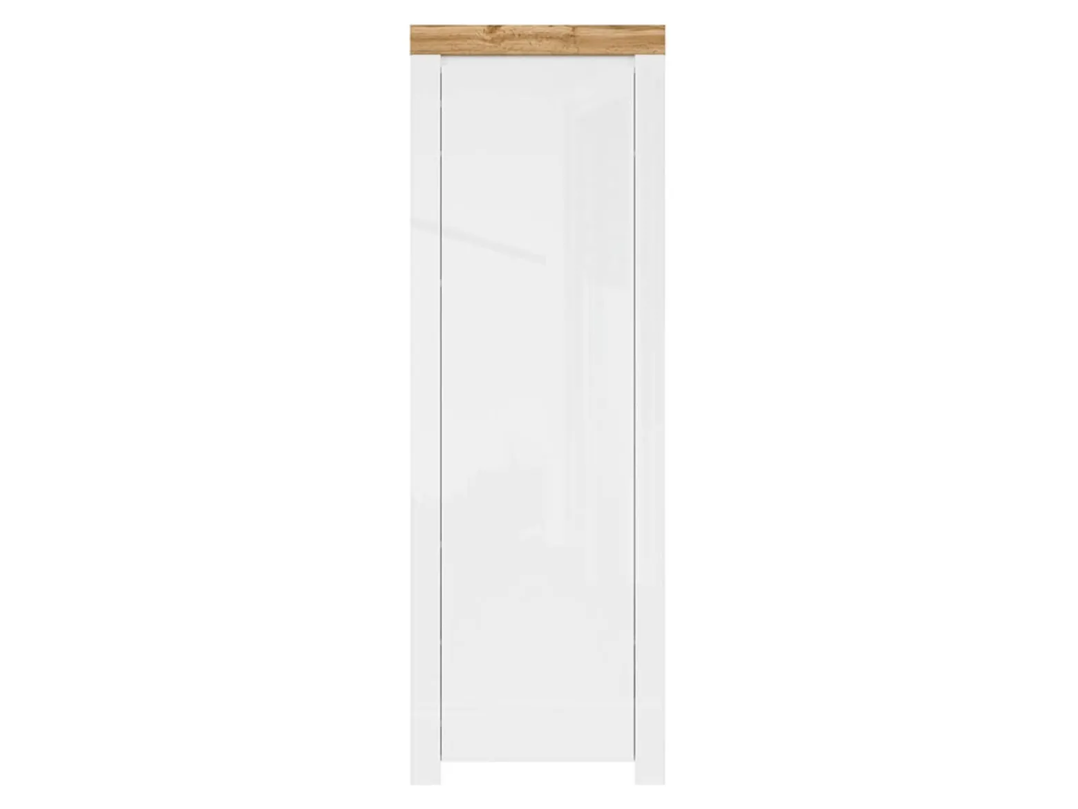 Regał Holten 67 cm z drzwiami biały połysk
