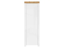 Regał Holten 67 cm z drzwiami biały połysk