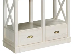Regał II prowansalski RETRO, kolor bielony