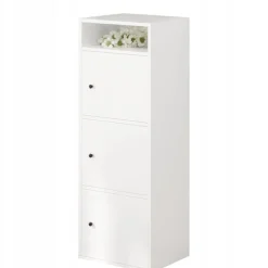 Regał industrialny stojący biały 138 cm
