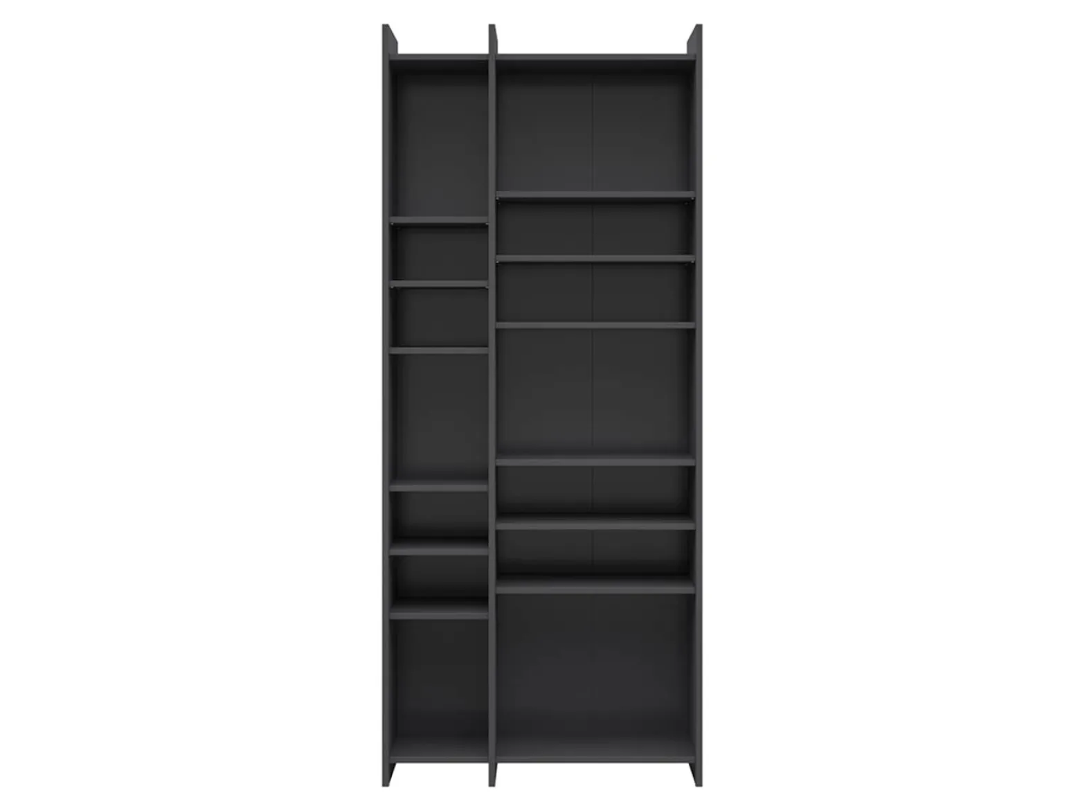 Regał Lenny 80 cm z 12 półkami grafitow