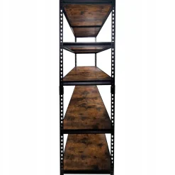 Regał Loftowy Industrialny Na Książki 2W1 5 Półek 180X90X40 Cm Mega-M