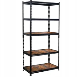 Regał Loftowy Industrialny Na Książki 2W1 5 Półek 180X90X40 Cm Mega-M