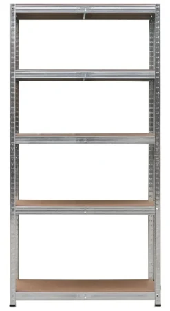 Regał magazynowy metalowy 2w1, 5 półek 150x75x30 cm