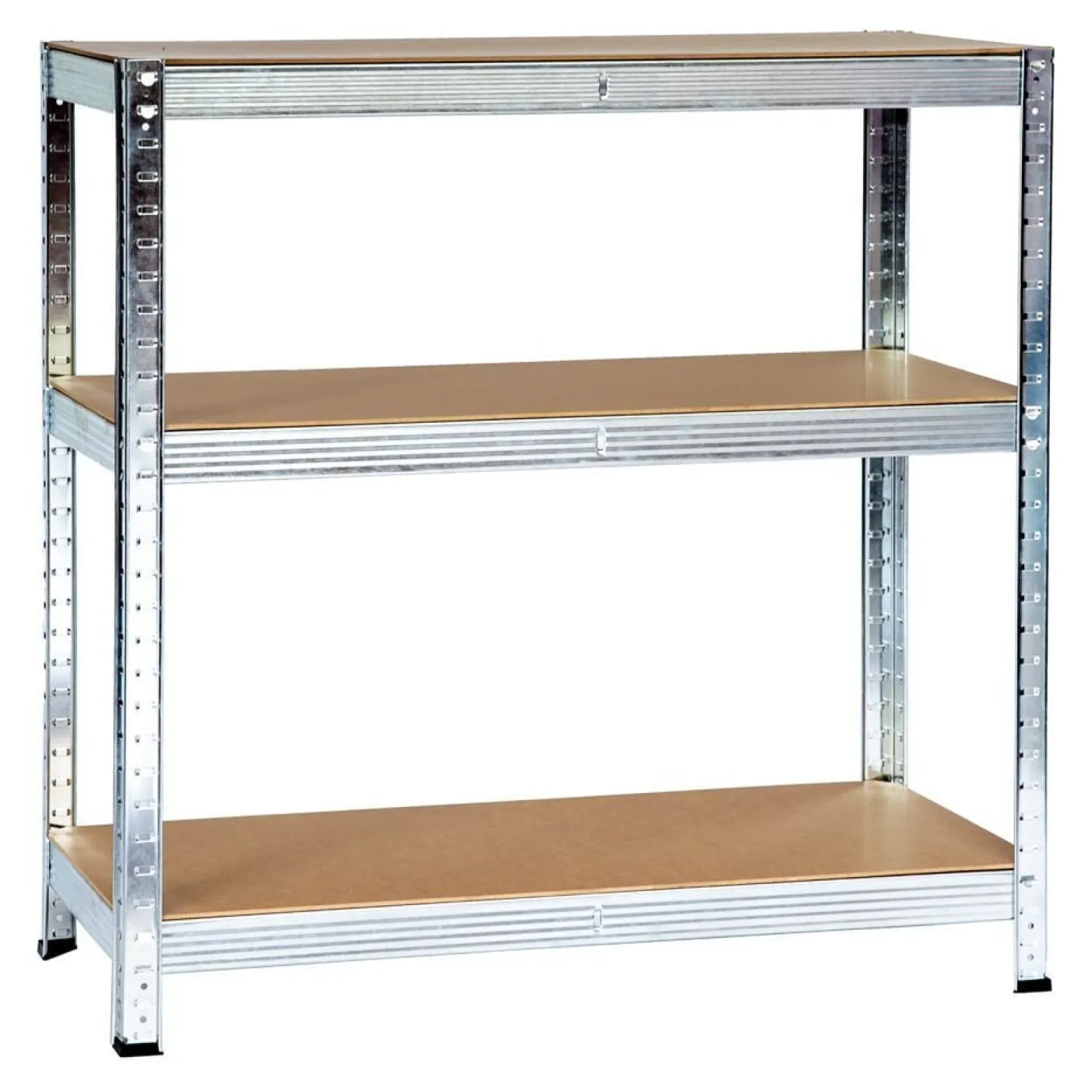 Regał magazynowy metalowy 2w1, 5 półek 150x75x30 cm