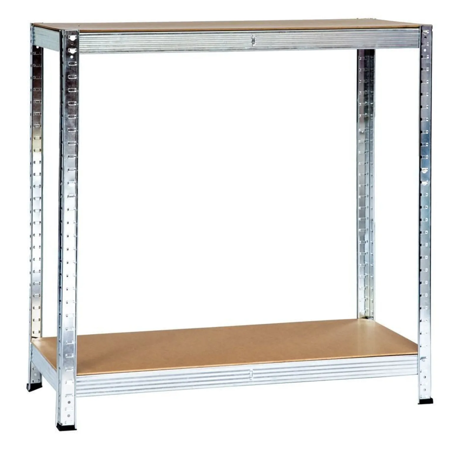 Regał magazynowy metalowy 2w1, 5 półek 150x75x30 cm