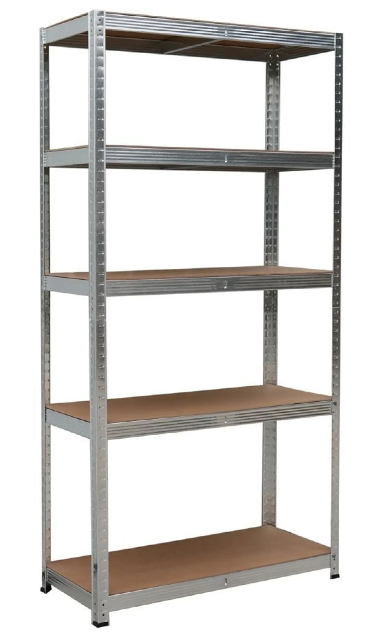 Regał magazynowy metalowy 2w1, 5 półek 150x75x30 cm