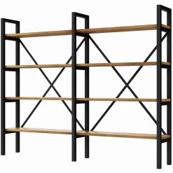 Regał Medium Industrial Loft na książki D4+R 130x160x30 cm