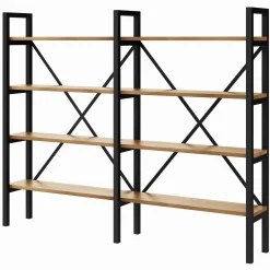 Regał Medium Industrial Loft na książki D4+R 130x160x30 cm