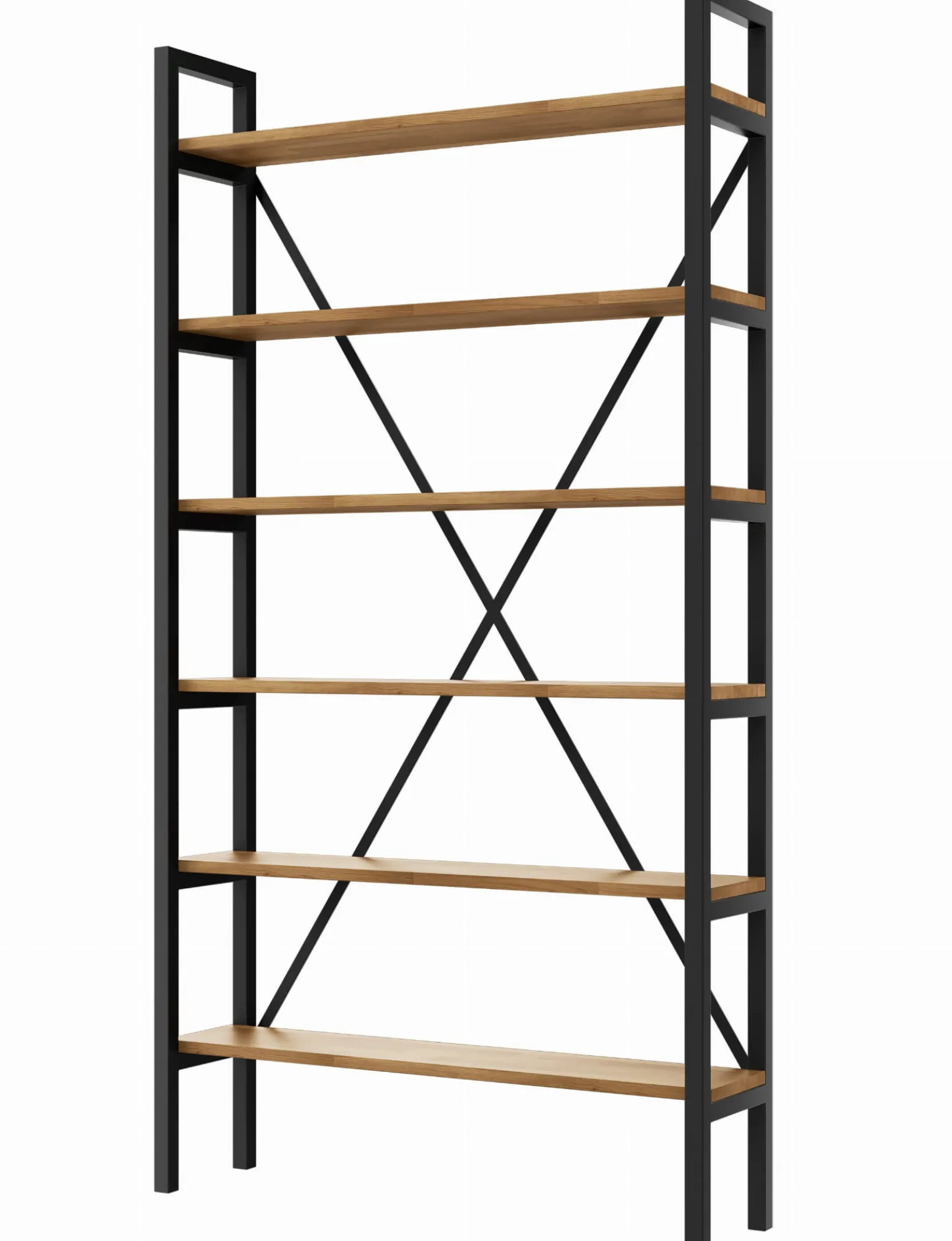 Regał Medium Industrial Loft na książki D6 190x60x40 cm