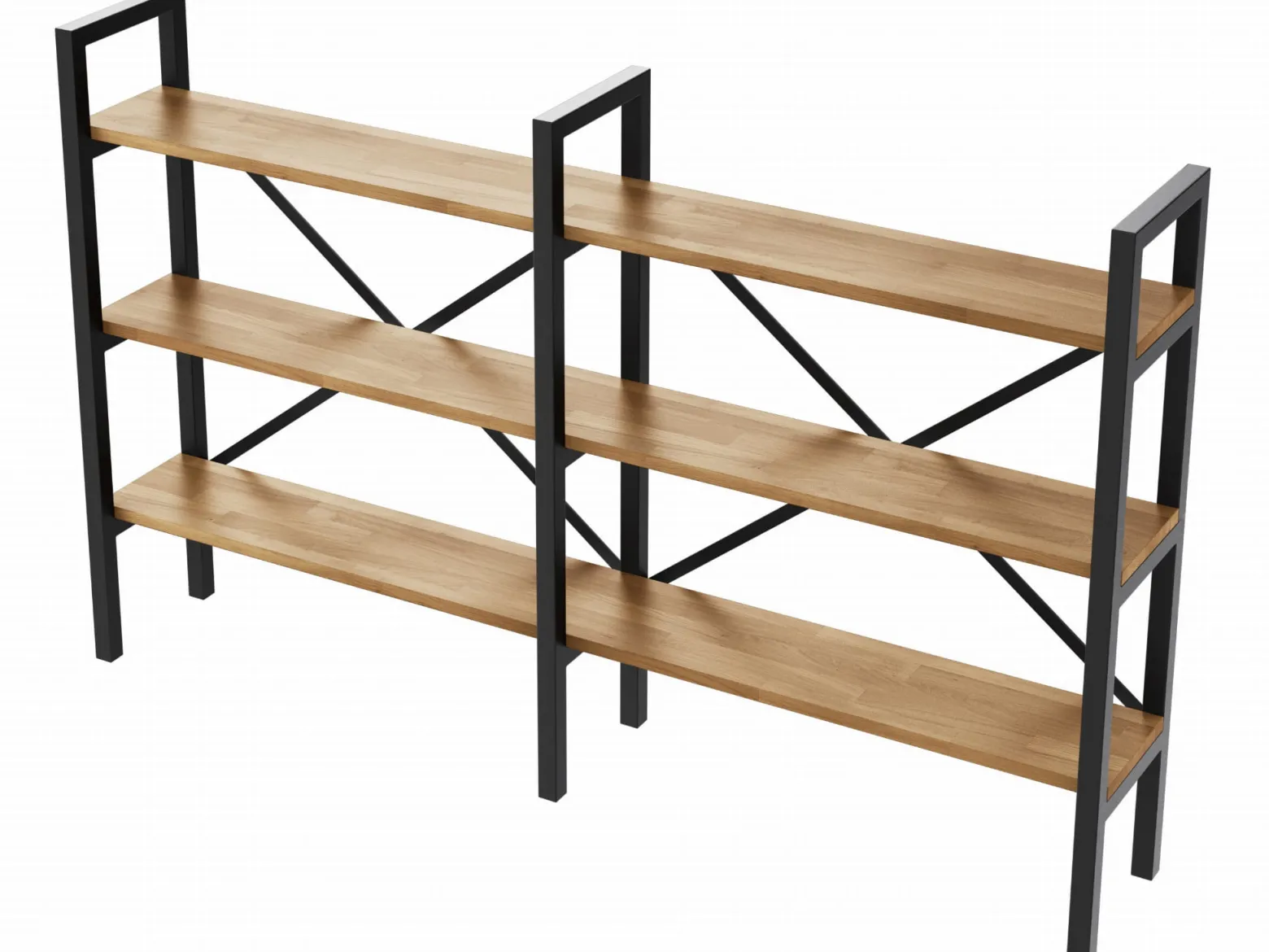 Regał Medium Industrial Loft na książki D3+R 100x160x20 cm