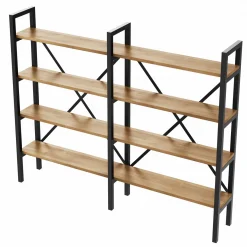 Regał Medium Industrial Loft na książki D4+R 130x160x20 cm