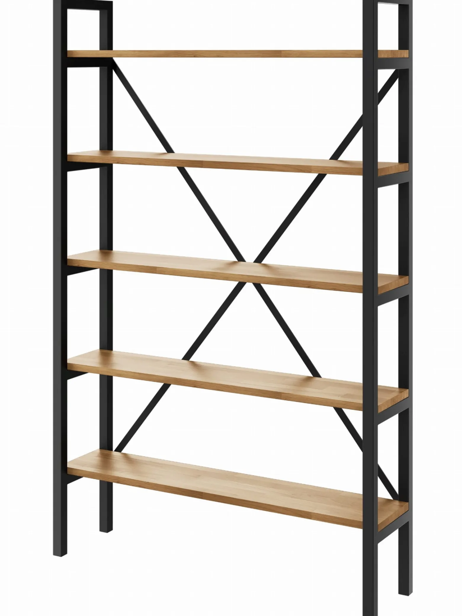 Regał Medium Industrial Loft na książki D5 160x60x40 cm