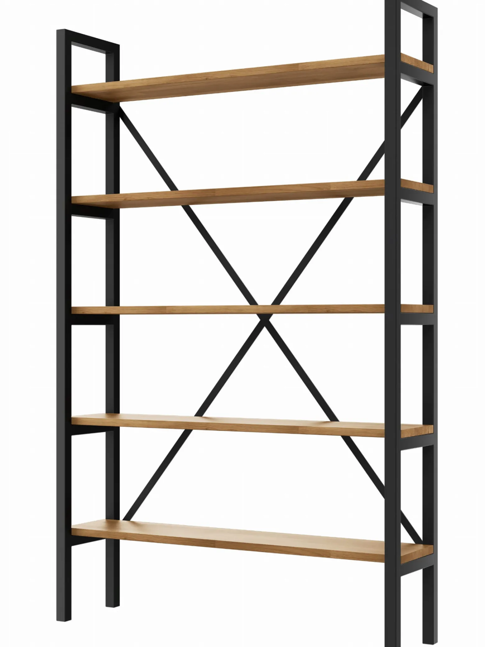 Regał Medium Industrial Loft na książki D5 160x60x40 cm