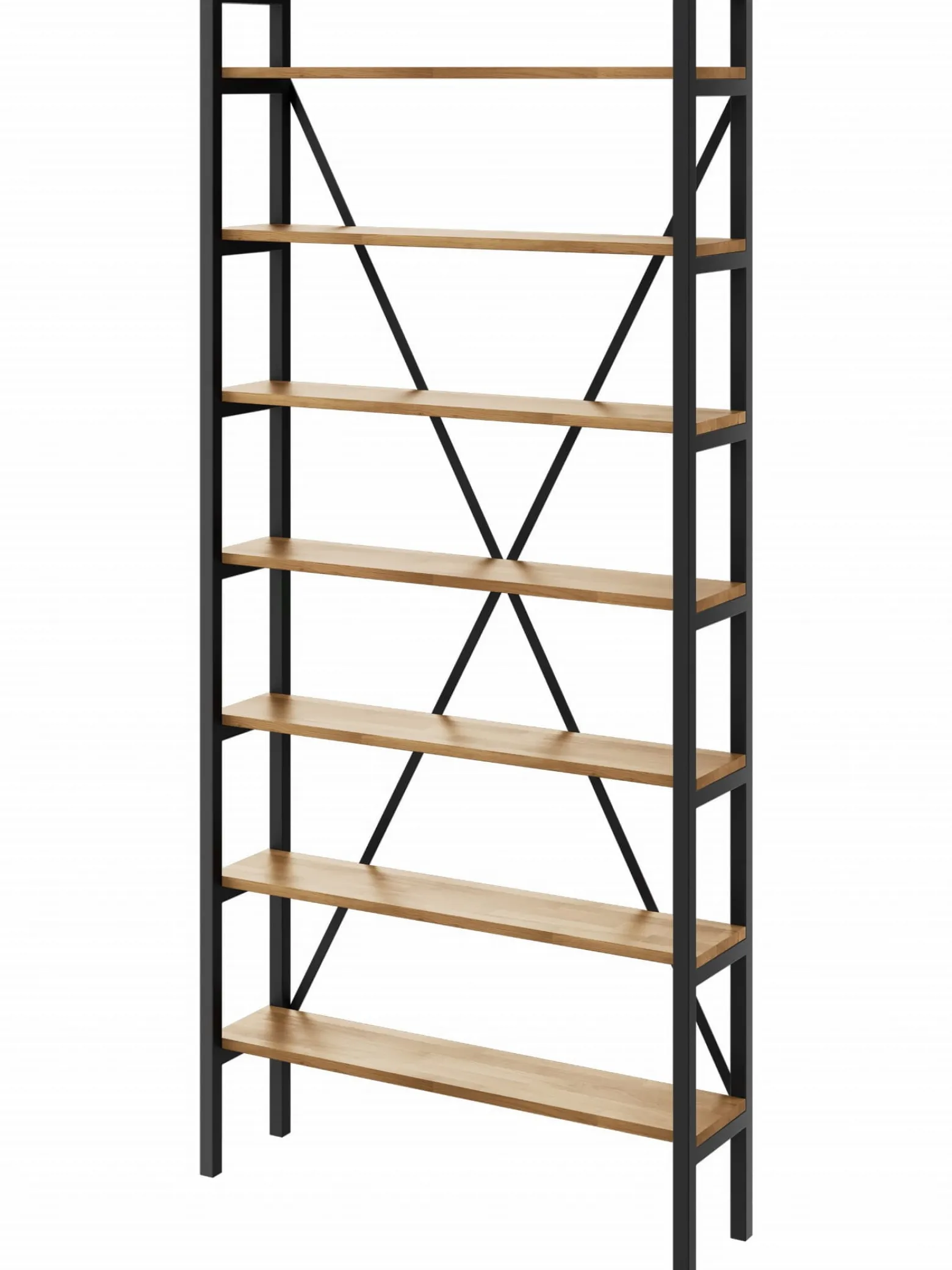 Regał Medium Industrial Loft na książki D7 220x60x20 cm