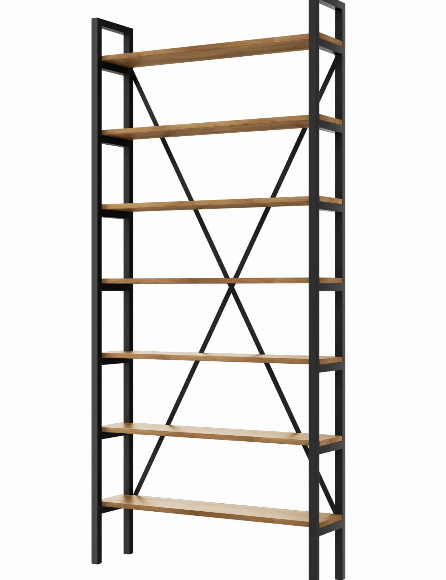 Regał Medium Industrial Loft na książki D7 220x60x20 cm
