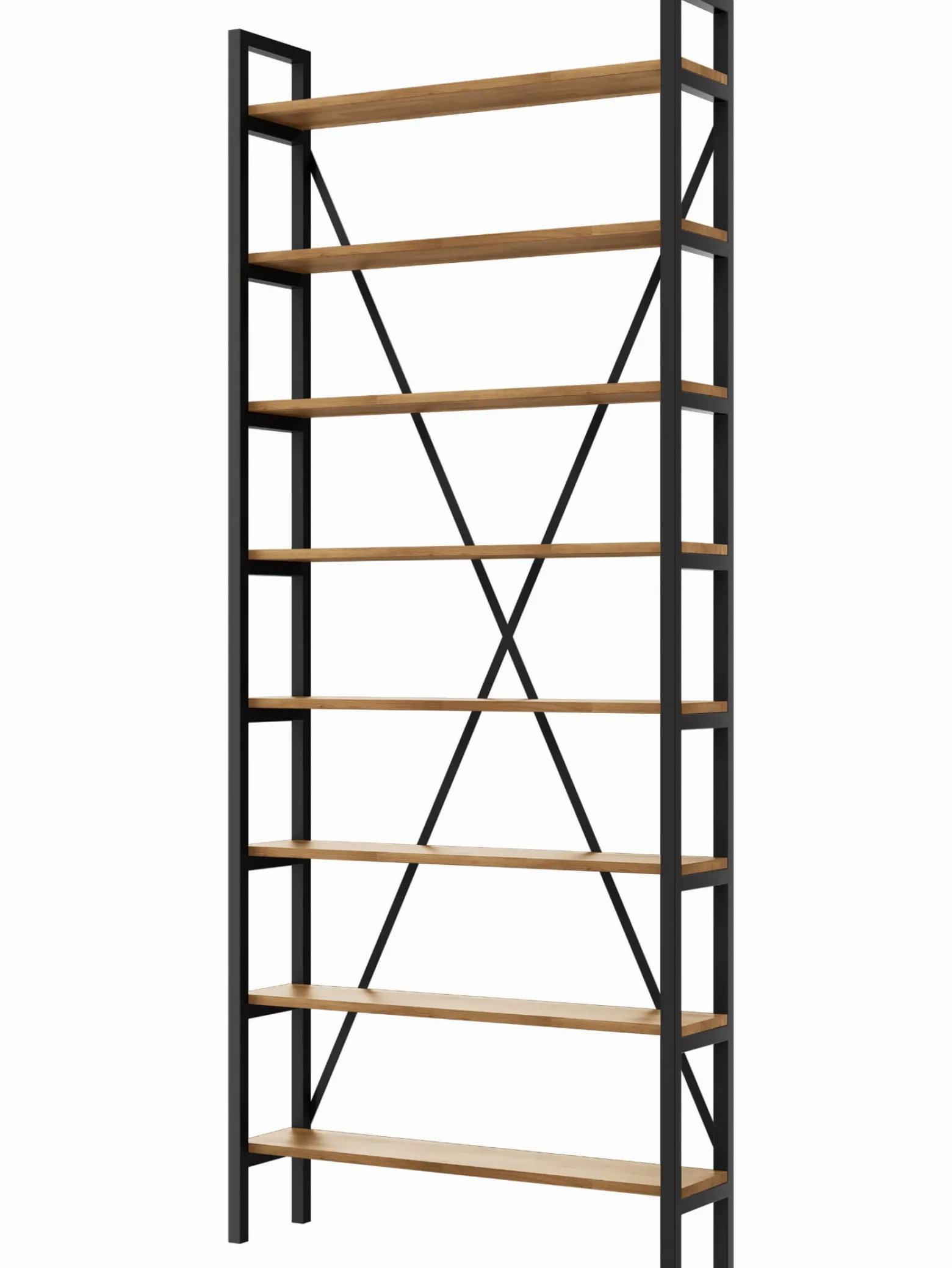 Regał Medium Industrial Loft na książki D8 245x60x40 cm