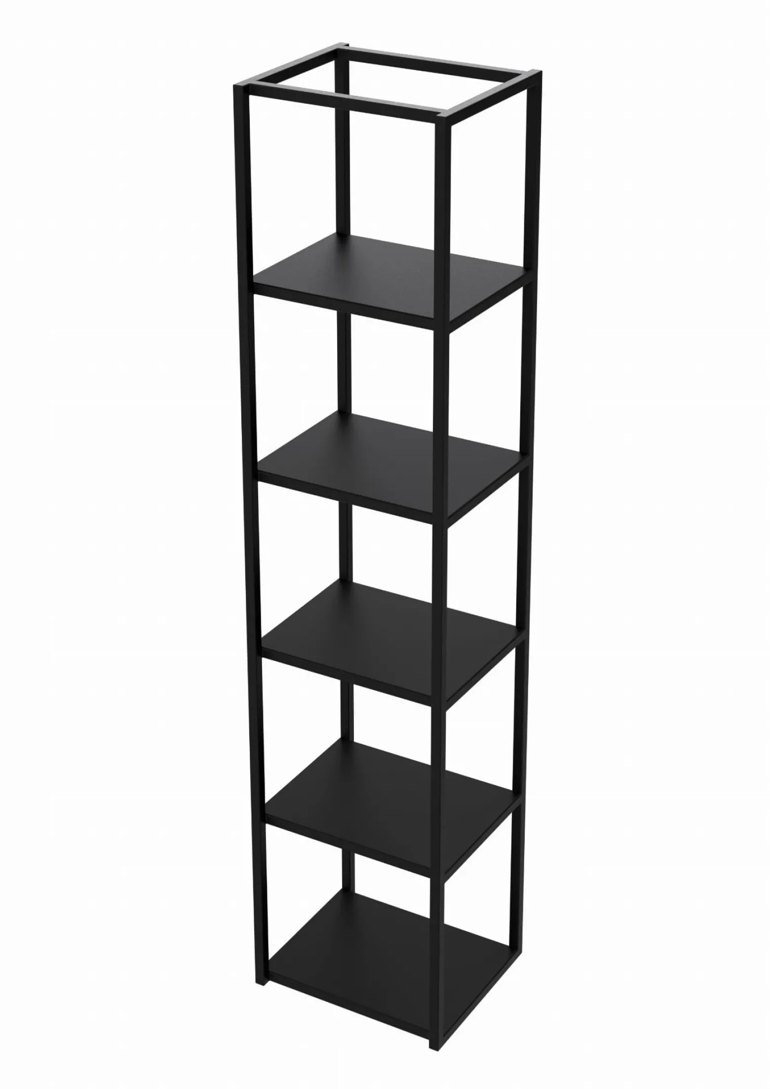Regał metalowy STEEL BOX 177x40x30/34 na książki i segregatory LOFT