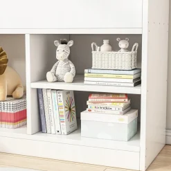 Regał na książki biały szafka na zabawki stojąca biblioteczka