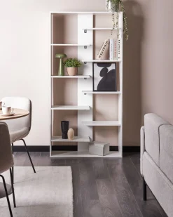 Regał na książki 8 półek FONTAS 180 cm Biały
