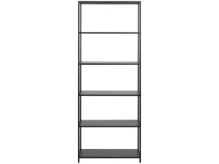 Regał Newcastle 69 cm z półkami czarny