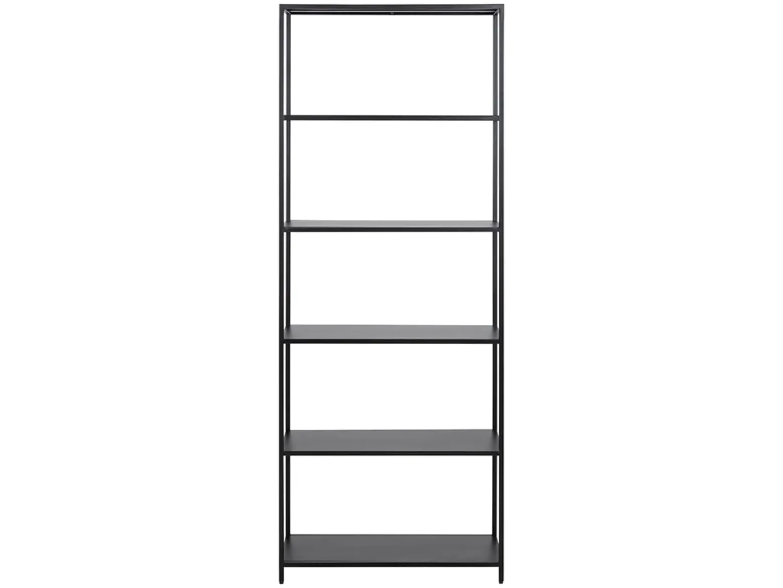 Regał Newcastle 69 cm z półkami czarny