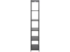 Regał Newcastle 69 cm z półkami czarny