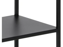 Regał Newcastle 69 cm z półkami czarny
