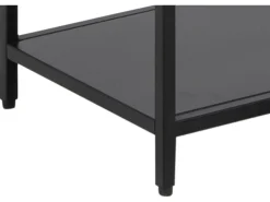 Regał Newcastle 69 cm z półkami czarny