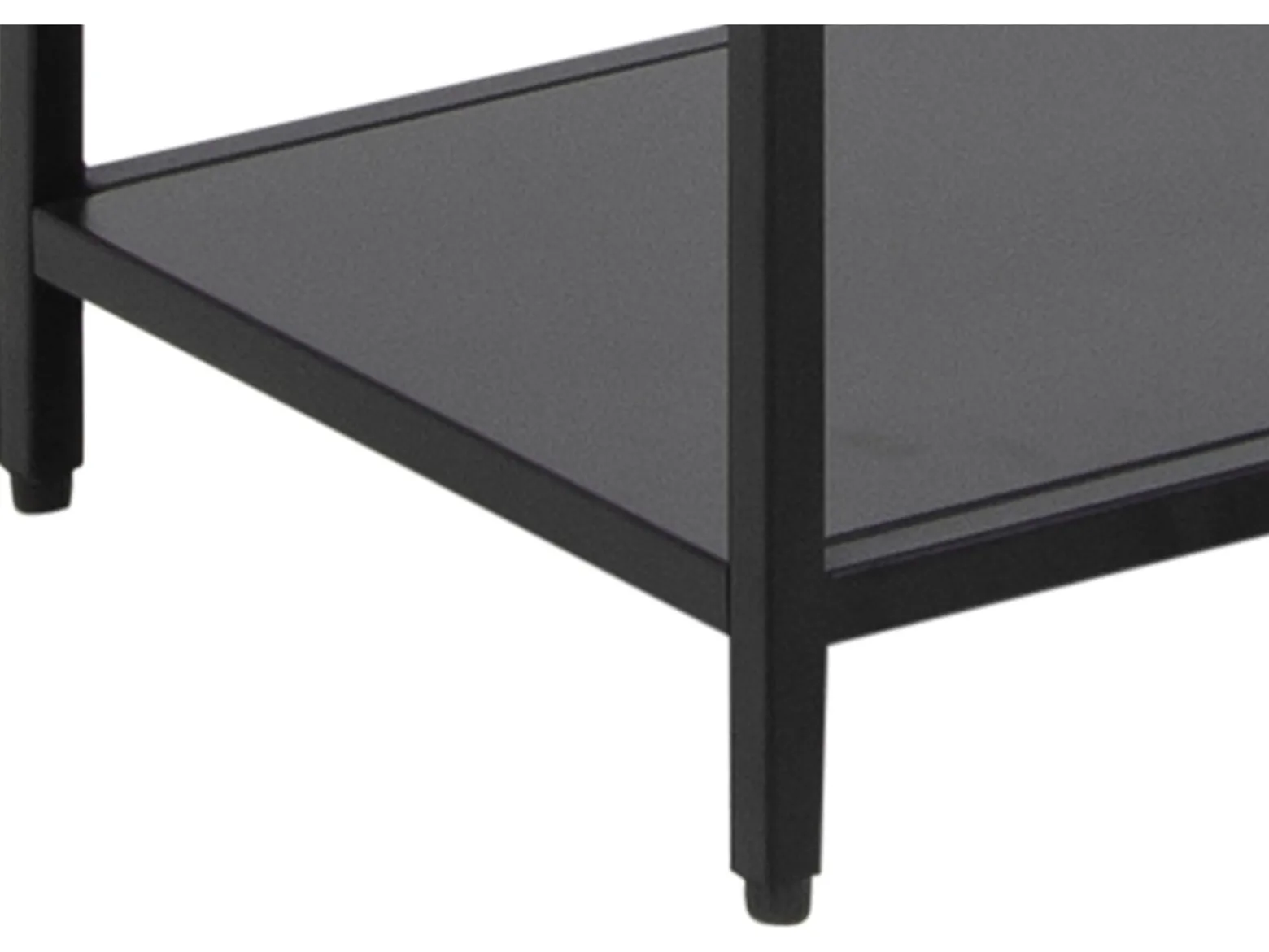 Regał Newcastle 69 cm z półkami czarny