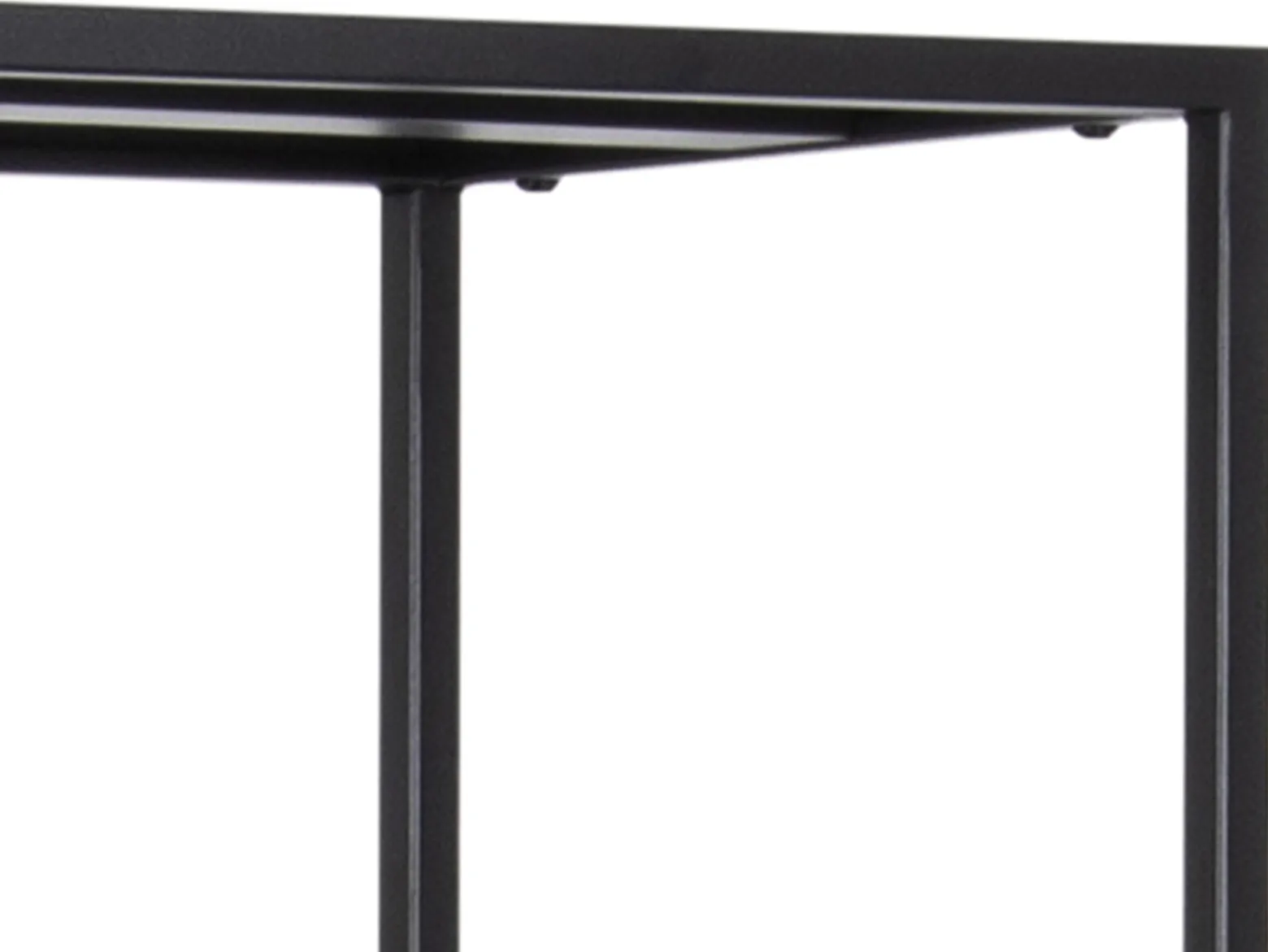 Regał Newcastle 69 cm z półkami czarny