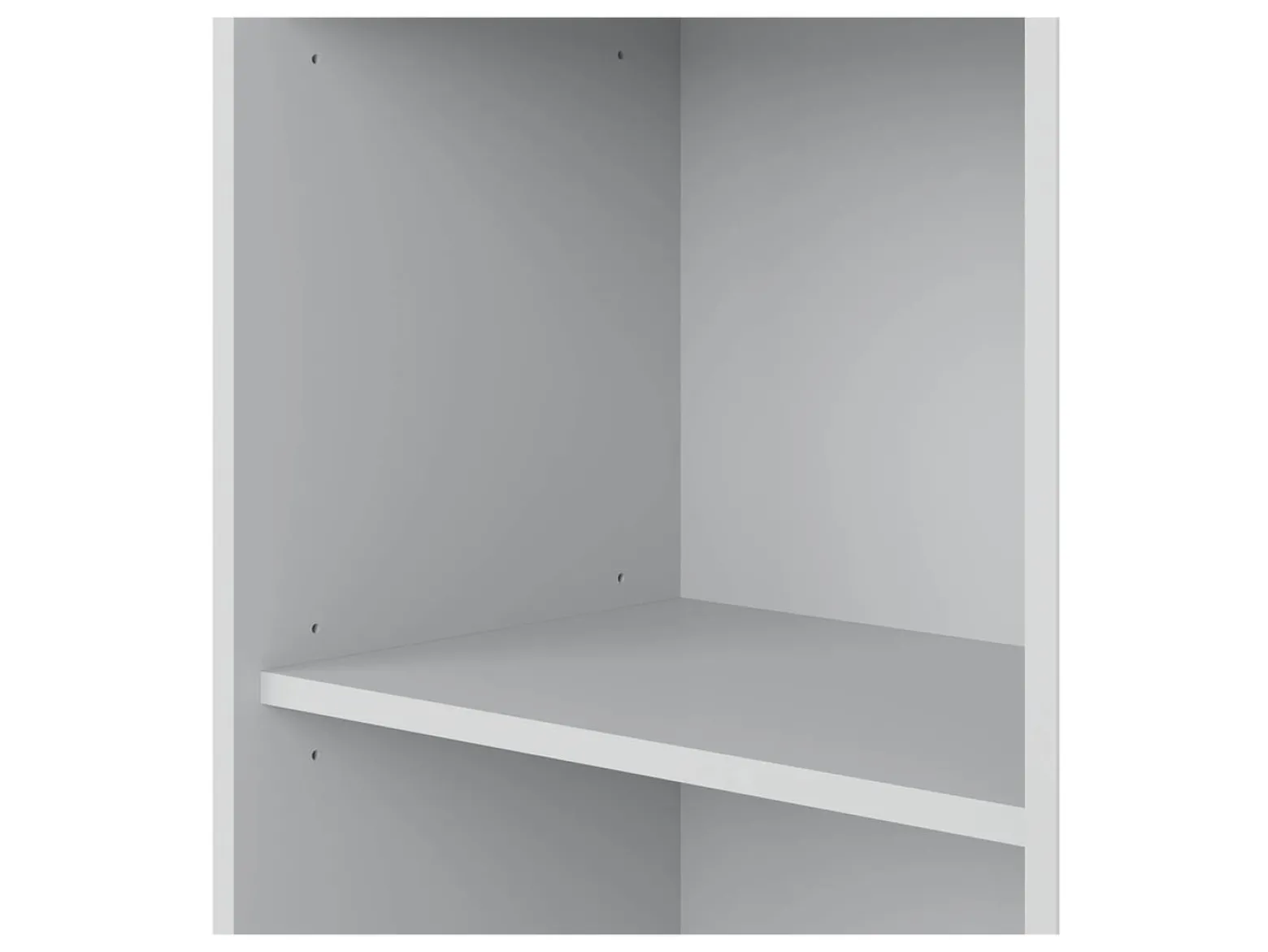 Regał Office Lux 53 cm z 2 półkami szary