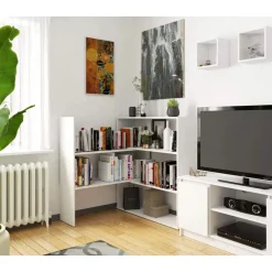 Regał przestawny, mini, TRELO, 103x30x110 cm, biały, mat | TYLETEGOTU