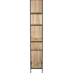 REGAŁ Rack L w stylu loft METALOWY i PŁYTA MDF w okleinie