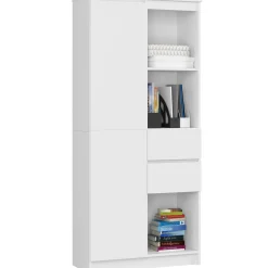 Regał R15 Biały 80x35x180 cm