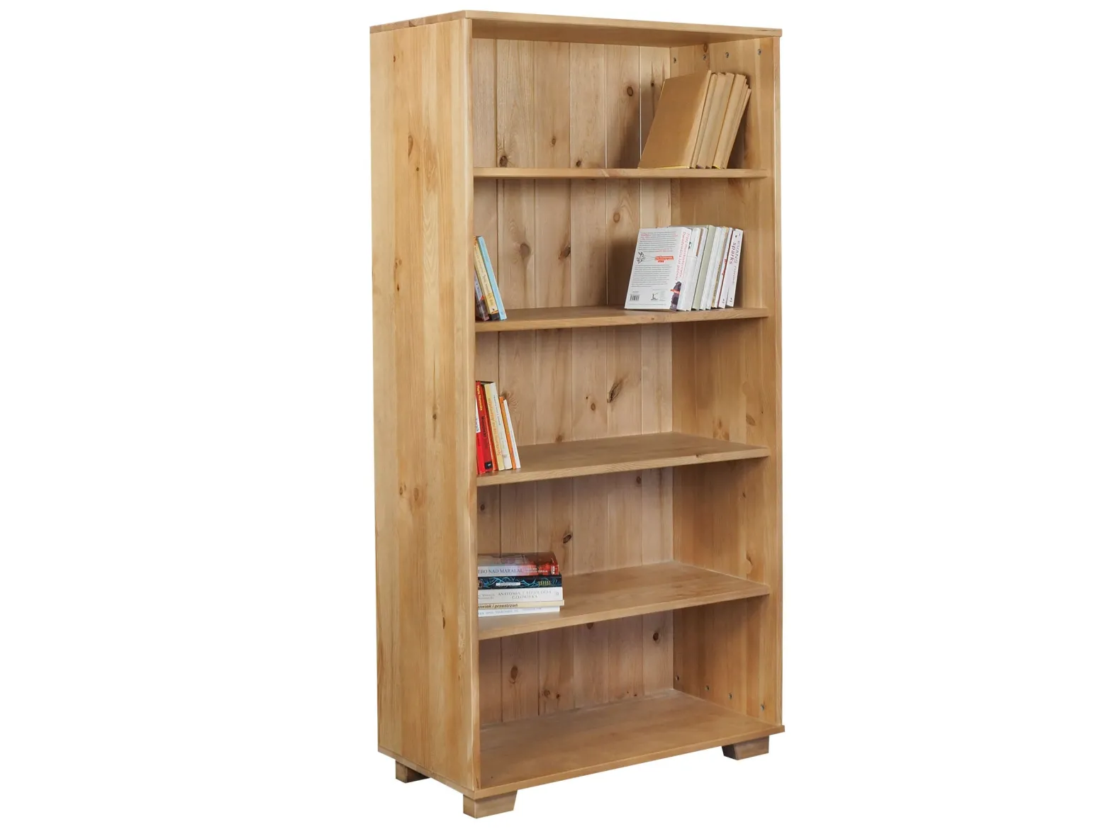 Regał z drewna litego I NATURAL WOOD, kolor dębowy