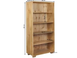 Regał z drewna litego I NATURAL WOOD, kolor dębowy