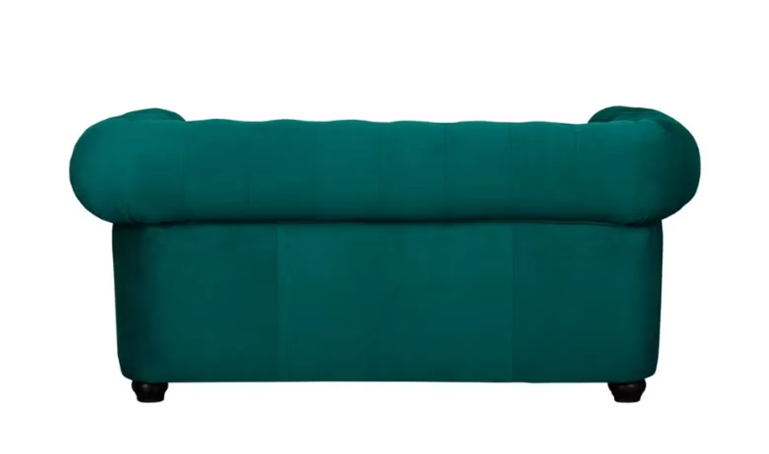 Ropez Chesterfield York Blink 2 kryształki welur turkusowy